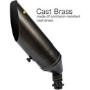SPB04 Cast Brass Adjustable 12V Low Voltage LED Bullet Landscape Spotlight Outdoor Lighting by Kings Outdoor Lighting