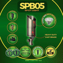 SPB05 LED Landscape 12V Low Voltage Brass Spotlight Adjustable Outdoor Lighting by Kings Outdoor Lighting