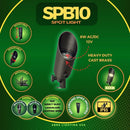 SPB10 8W 3000K Warm White Integrated LED Brass Spotlight 12V Low Voltage Small Directional Bullet Light