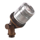 SPB13 3W-12W Adjustable LED 12V Low Voltage Outdoor Landscape Lighting Bullet Style Brass Spotlight