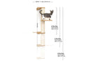 Wall Mounted Cat Climbing Pole - Sisal