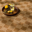 Kuval Checkered Brown Rug