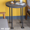 1 in. Black Square Floor Flange by PIPE DECOR