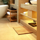 Sunriver Teak Shower and Bath String Mat with Rubber Feet 23.62" x 15.75" by NORDICTEAK.COM