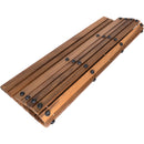 Belize Teak String Mat with Rubber Footing 31.4" x 19.6" by NORDICTEAK.COM
