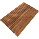 Belize Teak String Mat with Rubber Footing 31.4" x 19.6" by NORDICTEAK.COM