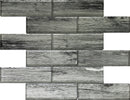 Light Gray 12x12 Glossy Brick Glass Mosaic Tile (5 pack, 4.83 sq ft/case) - Sample