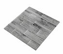 Light Gray 12x12 Glossy Brick Glass Mosaic Tile (5 pack, 4.83 sq ft/case)