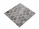 Light Gray 12x12 Glossy Hexagon Glass Mosaic Tile (5 pack, 4.83 sq ft/case) - Sample