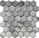 Light Gray 12x12 Glossy Hexagon Glass Mosaic Tile (5 pack, 4.83 sq ft/case)