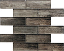 Brown 12x12 Glossy Brick Glass Mosaic Tile (5 pack, 4.83 sq ft/case)