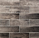 Brown 12x12 Glossy Brick Glass Mosaic Tile (5 pack, 4.83 sq ft/case) by Apollo Tile