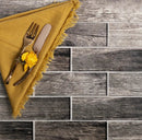 Brown 12x12 Glossy Brick Glass Mosaic Tile (5 pack, 4.83 sq ft/case) by Apollo Tile
