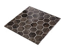 Brown 12x12 Glossy Hexagon Glass Mosaic Tile (5 pack, 4.83 sq ft/case) - Sample