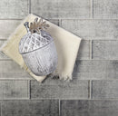 Gray 12x12 Glass Glossy Brick Mosaic Tile (5 pack, 4.83 sq ft/case) - Sample