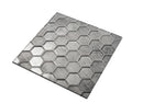 Gray 12x12 Glossy Hexagon Glass Mosaic Tile (5 pack, 4.83 sq ft/case)