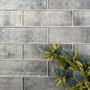 Coin Gray 12x12 Glossy Brick Glass Mosaic Tile (5 pack, 4.83 sq ft/case) - Sample