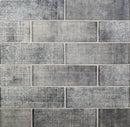 Coin Gray 12x12 Glossy Brick Glass Mosaic Tile (5 pack, 4.83 sq ft/case) - Sample