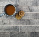 Coin Gray 12x12 Glossy Brick Glass Mosaic Tile (5 pack, 4.83 sq ft/case)