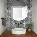 Coin Gray 12x12 Glossy Hexagon Glass Mosaic Tile (5 pack, 4.83 sq ft/case)