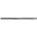 Light Gray 0.5x12 Glossy Glass Pencil Tile Trim (10 pack, 0.5 sq ft/case)