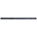 Dark Gray 0.5x12 Glossy Glass Pencil Tile Trim (10 pack, 0.5 sq ft/case)