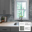 Coin Gray 12x12 Glossy Brick Glass Mosaic Tile (5 pack, 4.83 sq ft/case) - Sample