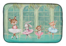Animal Ballerinas Dancing Dish Drying Mat – Absorbent, Artistic Kitchen Essentials