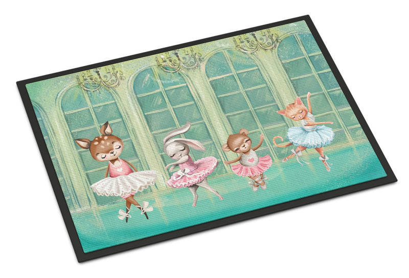 Animal Ballerinas Dancing Doormat - 24x36 Decorative Floor Mat – Indoor/Outdoor Rug with Artistic Flair
