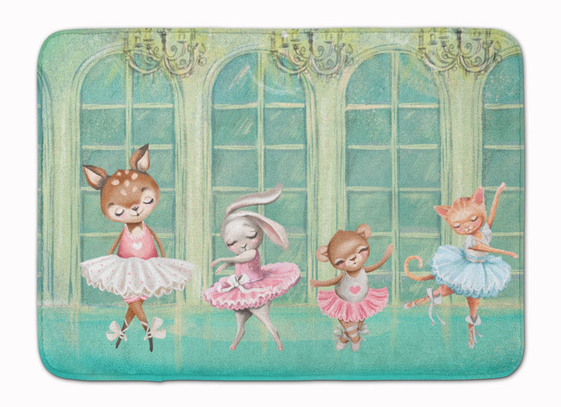 Animal Ballerinas Dancing Machine Washable Memory Foam Mat