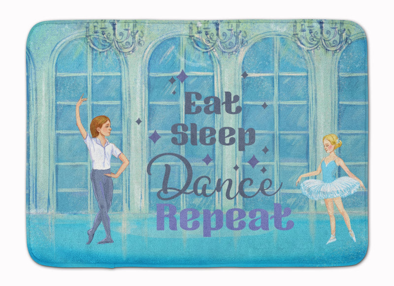 Eat Sleep Dance Repeat Machine Washable Memory Foam Mat