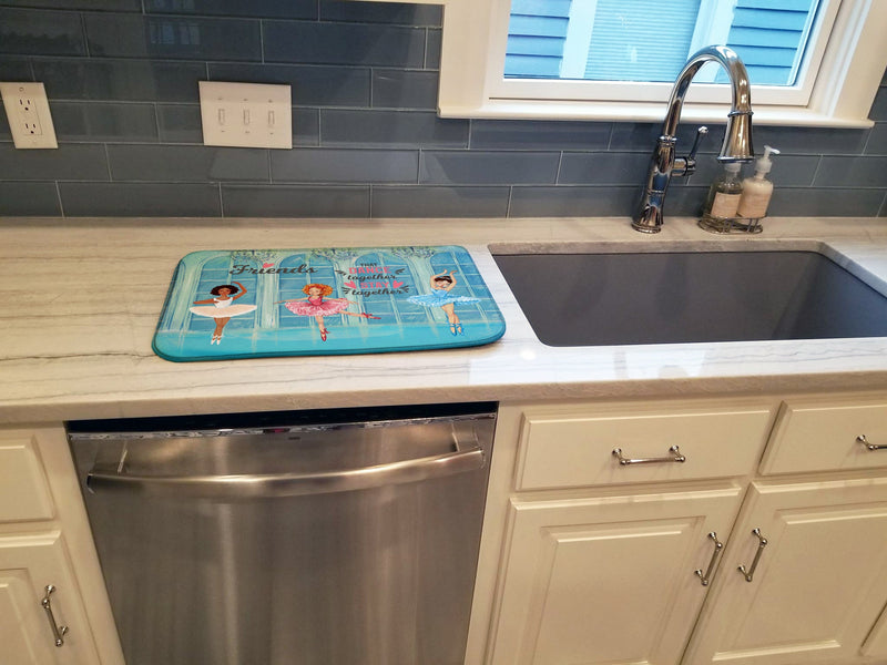 Friends that Dance together stay together Dish Drying Mat