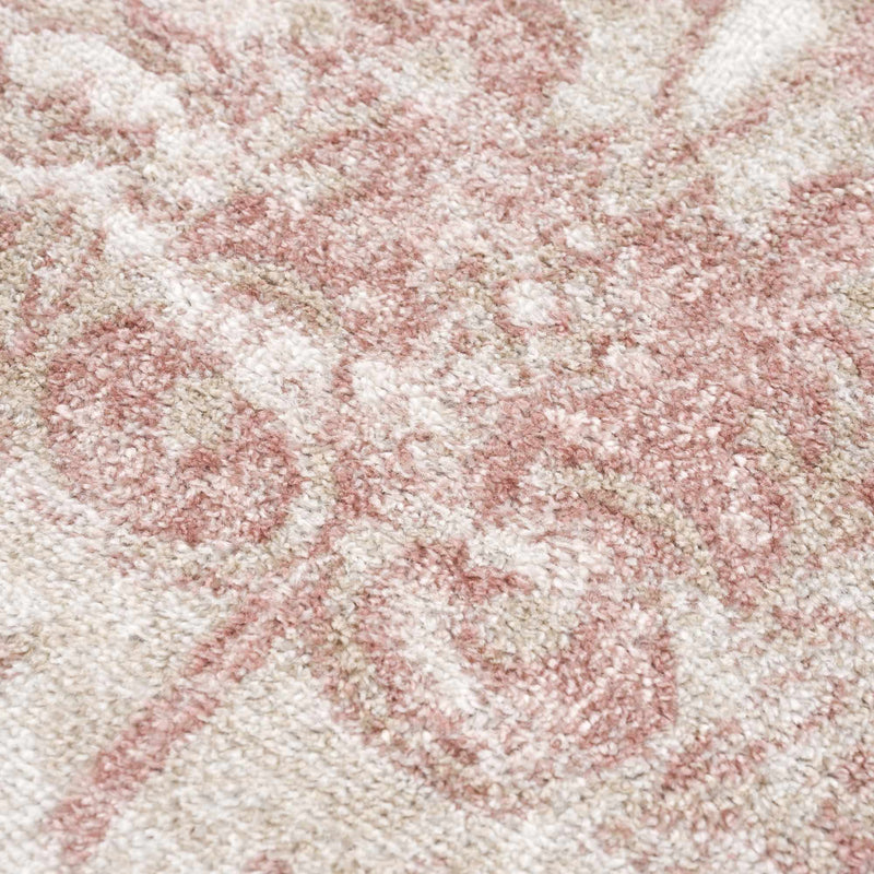 Snead Pink Floral Rug