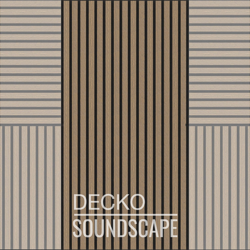 Acoustic Sound Dampening Wall Panels - 3.9 or 7.7 sq ft box | DECKO SOUNDSCAPE - <b>Choose Colour & Size</b>