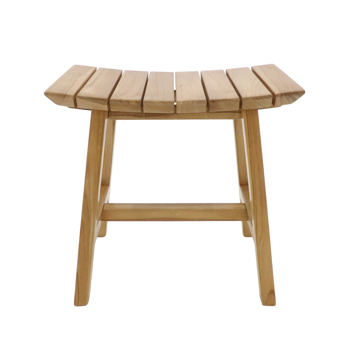 Phoenix Natural Teak Shower and Bath Slatted Stool, photo 3 of 10