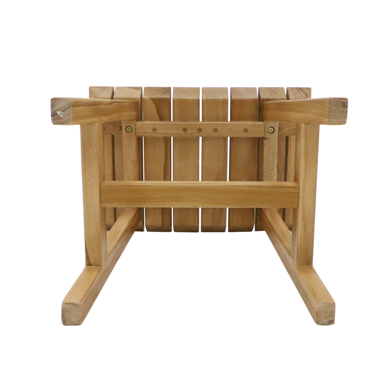 Phoenix Natural Teak Shower and Bath Slatted Stool