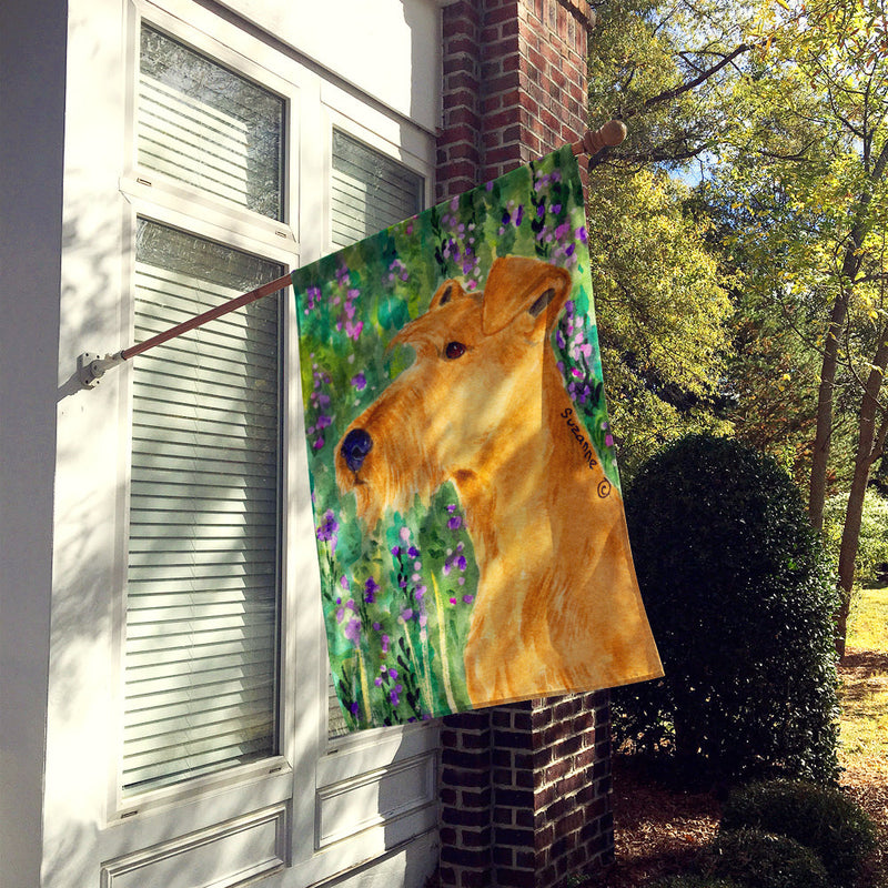 Irish Terrier Flag Canvas House Size