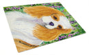 Cavalier Spaniel Cutting Board Tempered Glass Kitchen Cutting Surface, Heat Resistant Chopping, Non-Slip Feet, Food Prep & Serving