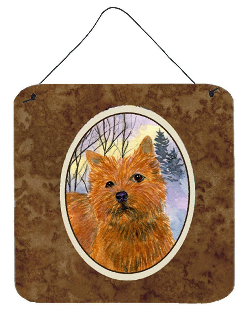 Norwich Terrier Aluminium Metal Wall or Door Hanging Prints