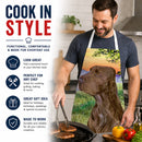 Field Spaniel Apron Cooking Kitchen Server Baking Crafts Gardening for Adult Women Men, Unisex, Large, Multicolor