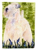 Wheaten Terrier Soft Coated House Flag 28x40 Porch Sleeve Pole Decorative Outside Yard Banner Artwork Wall Hanging, Polyester