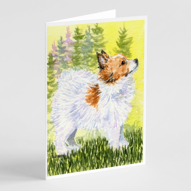 Papillon Greeting Cards and Envelopes Pack of 8