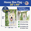 Berger Picard House Flag 28x40 Porch Sleeve Pole Decorative Outside Yard Banner Artwork Wall Hanging, Polyester