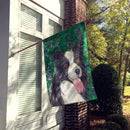 Border Collie Flag Canvas House Size