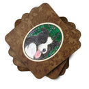 Border Collie Coasters - Set of 4 Lightweight Foam, Absorbent Drink Coasters