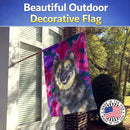 Finnish Lapphund House Flag 28x40 Porch Sleeve Pole Decorative Outside Yard Banner Artwork Wall Hanging, Polyester