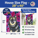 Finnish Lapphund House Flag 28x40 Porch Sleeve Pole Decorative Outside Yard Banner Artwork Wall Hanging, Polyester