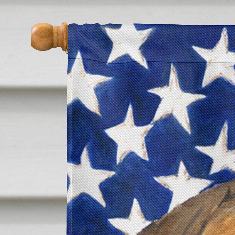 USA American Flag with Bullmastiff Flag Canvas House Size