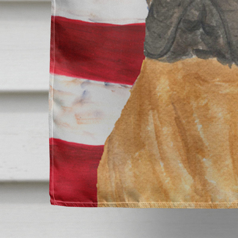 USA American Flag with Bullmastiff Flag Canvas House Size