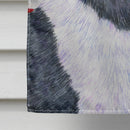 USA American Flag with Akita House Flag 28x40 Porch Sleeve Pole Decorative Outside Yard Banner Artwork Wall Hanging, Polyester